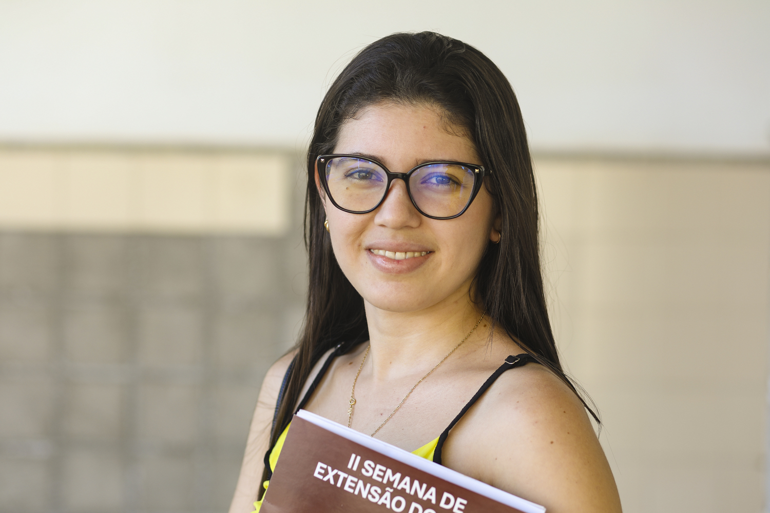 Mestranda em Letras da UFS, e participante do evento, Darliana Ferro. (Foto: Adilson Andrade/Ascom UFS)