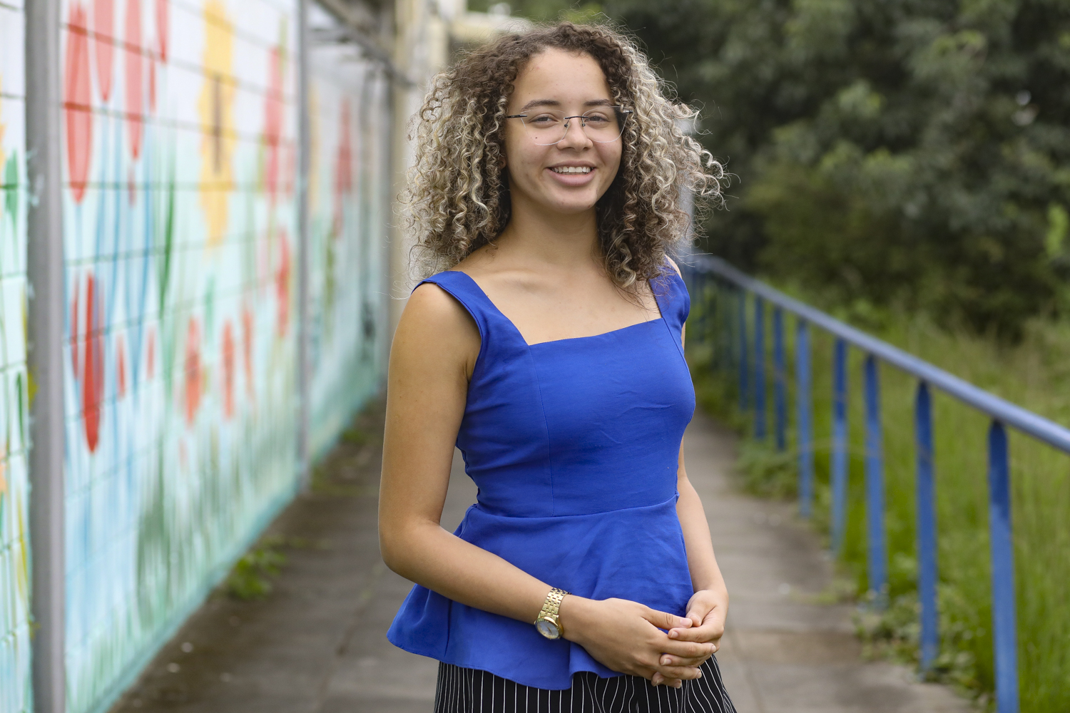 A estudante de Licenciatura em Quimica, Larissa Vieira. (Foto: Adilson Andrade/Ascom UFS)