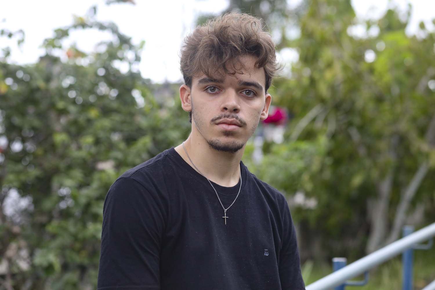 O estudante de Licenciatura em Quimica, Paulo Guilherme. (Foto: Adilson Andrade/Ascom UFS)