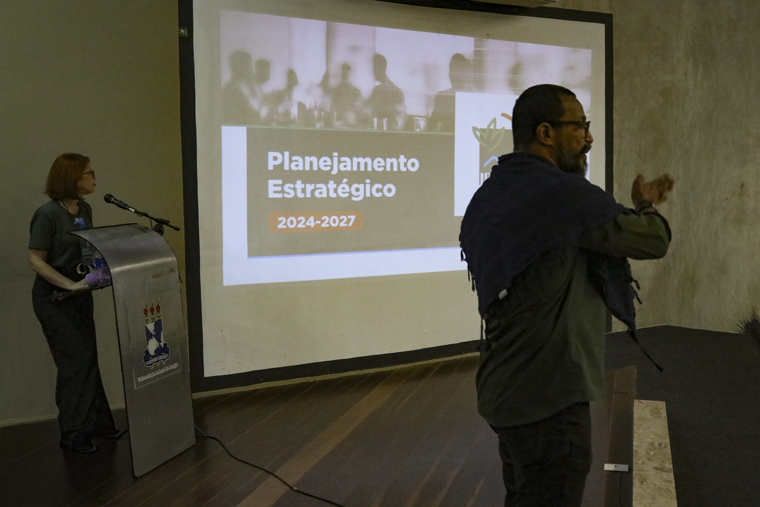O superintendente do Ibama em Sergipe, Cássio Costa, foi um dos palestrantes do evento. (Foto: Adilson Andrade/Ascom UFS) 