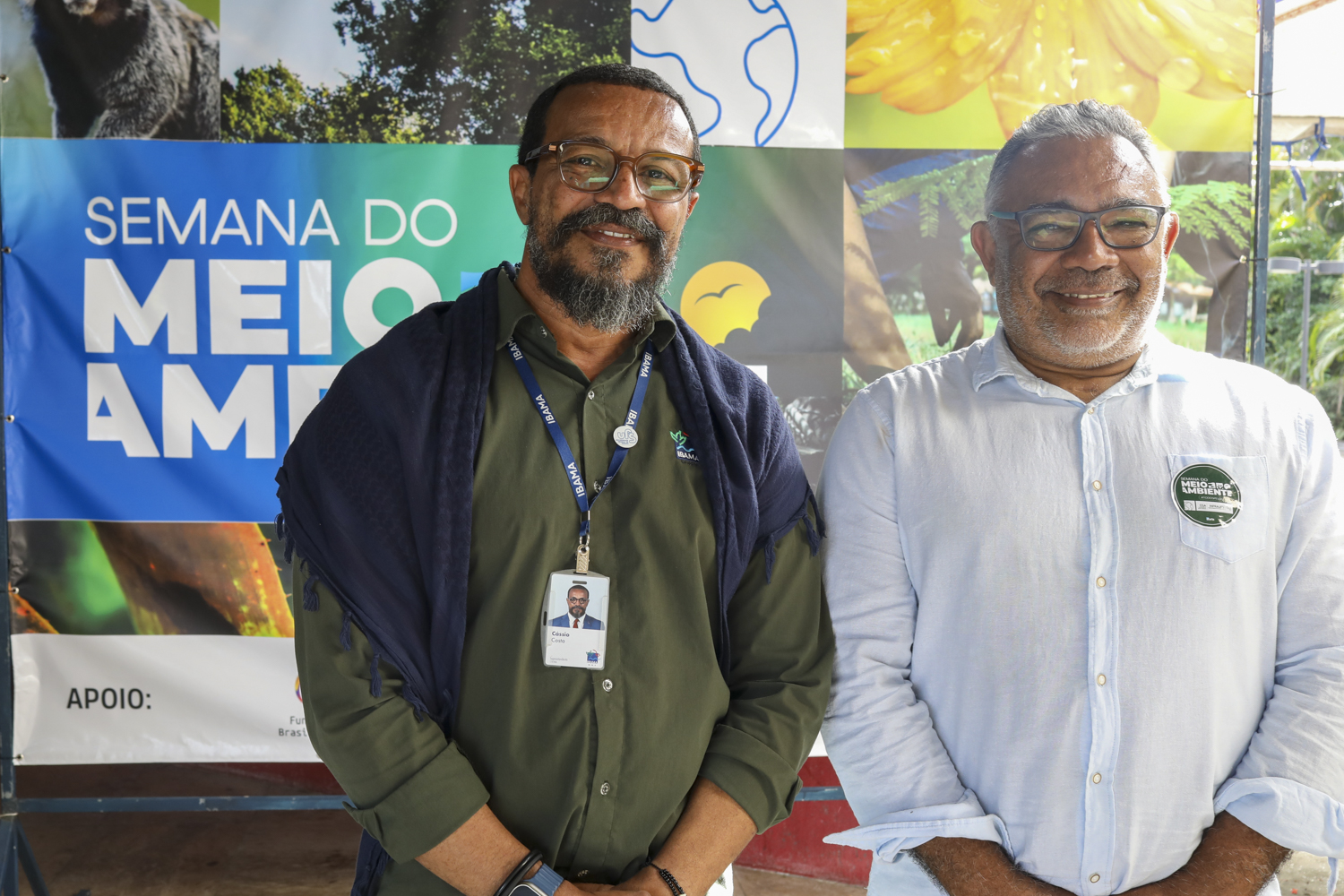 O superintendente do Ibama em Sergipe, Cássio Costa, e o coordenador da CGA, Jefferson Arlen Freitas. (Foto: Adilson Andrade/Ascom UFS)