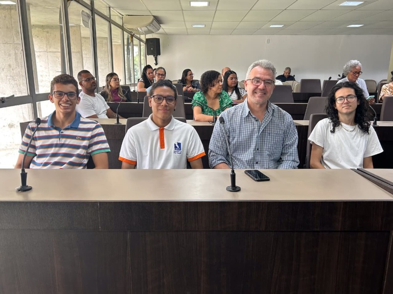 Membros do Laboratório de Automação, Controle e Simulação.  (Foto: Erisvaldo Rodrigues/Ascom UFS) da UFS. 