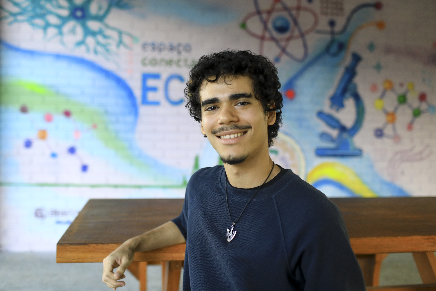 Eduardo Adler, discente do curso de medicina na UFS. (Foto: Adilson Andrade/Ascom UFS)