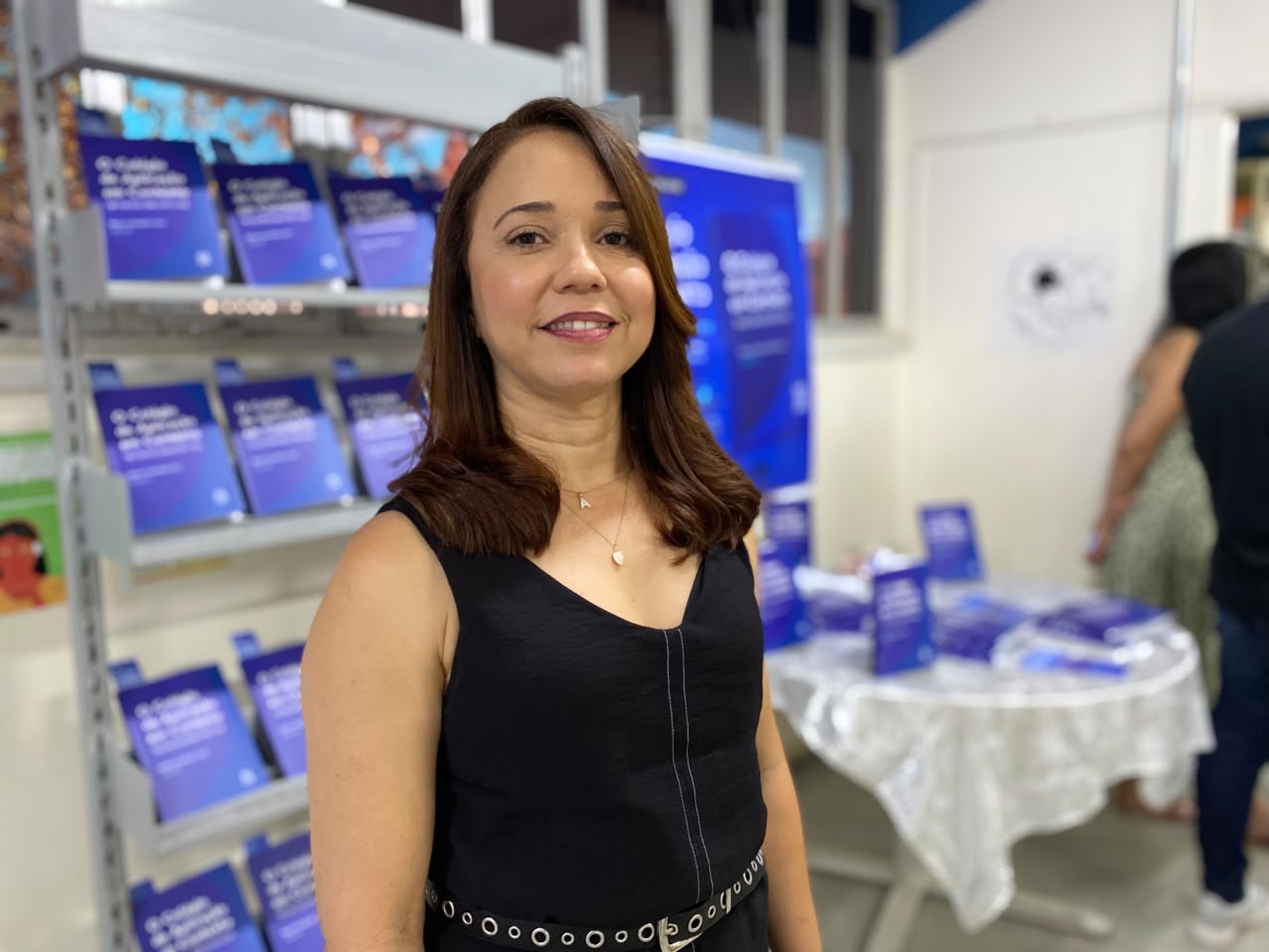 Aline Rodrigues - responsável pela Bicom/Codap e uma das autoras do livro. (Foto: Lucas Silva/Ascom UFS)