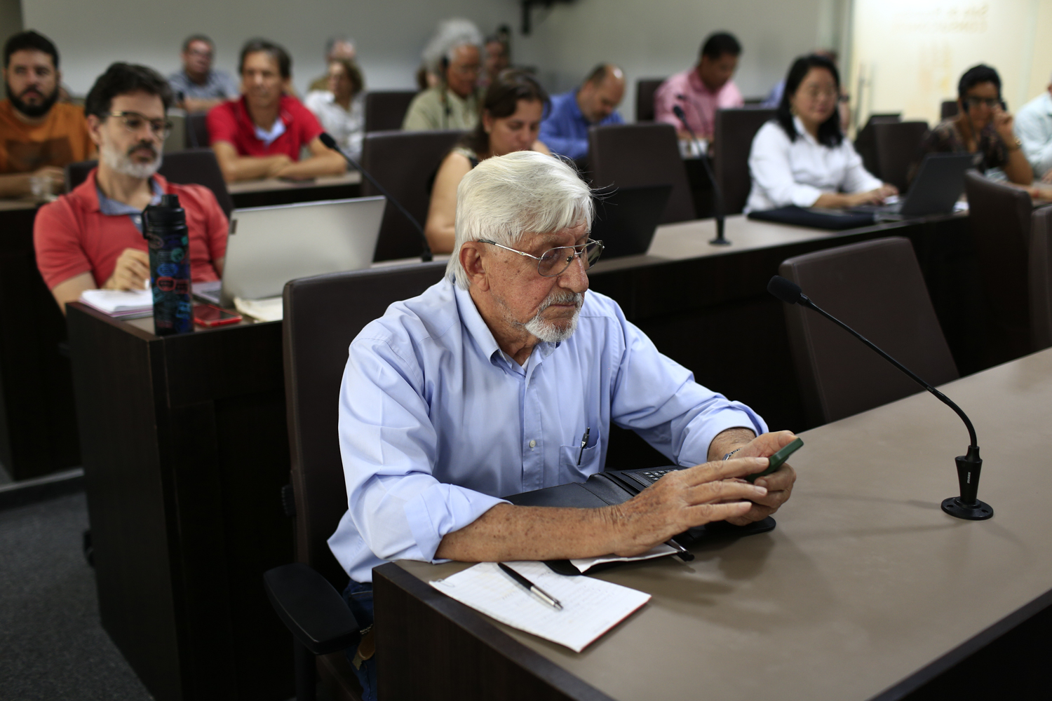 À frente, conselheiro Ancelmo Oliveira. (Foto: Adilson Andrade/Ascom UFS)