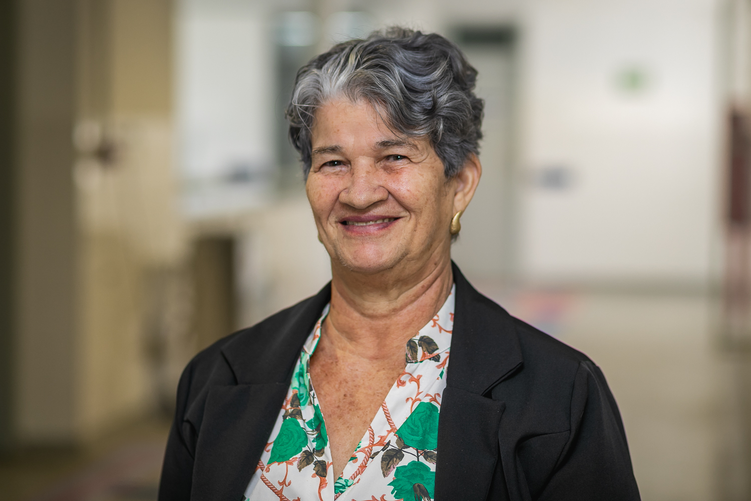 Maria Emília Dias da Silva, aluna da “Oficina de Alfabetização Digital para Idosos”. (Foto: Jackson Bandeira/Ascom UFS)