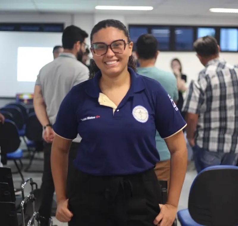 Bruna Matos diz que as ações do projeto marcaram sua trajetória acadêmica (Foto: Ana Laura Farias/Ascom UFS)