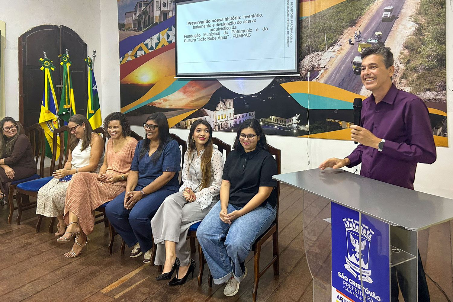 Reitor da Universidade, André Maurício.