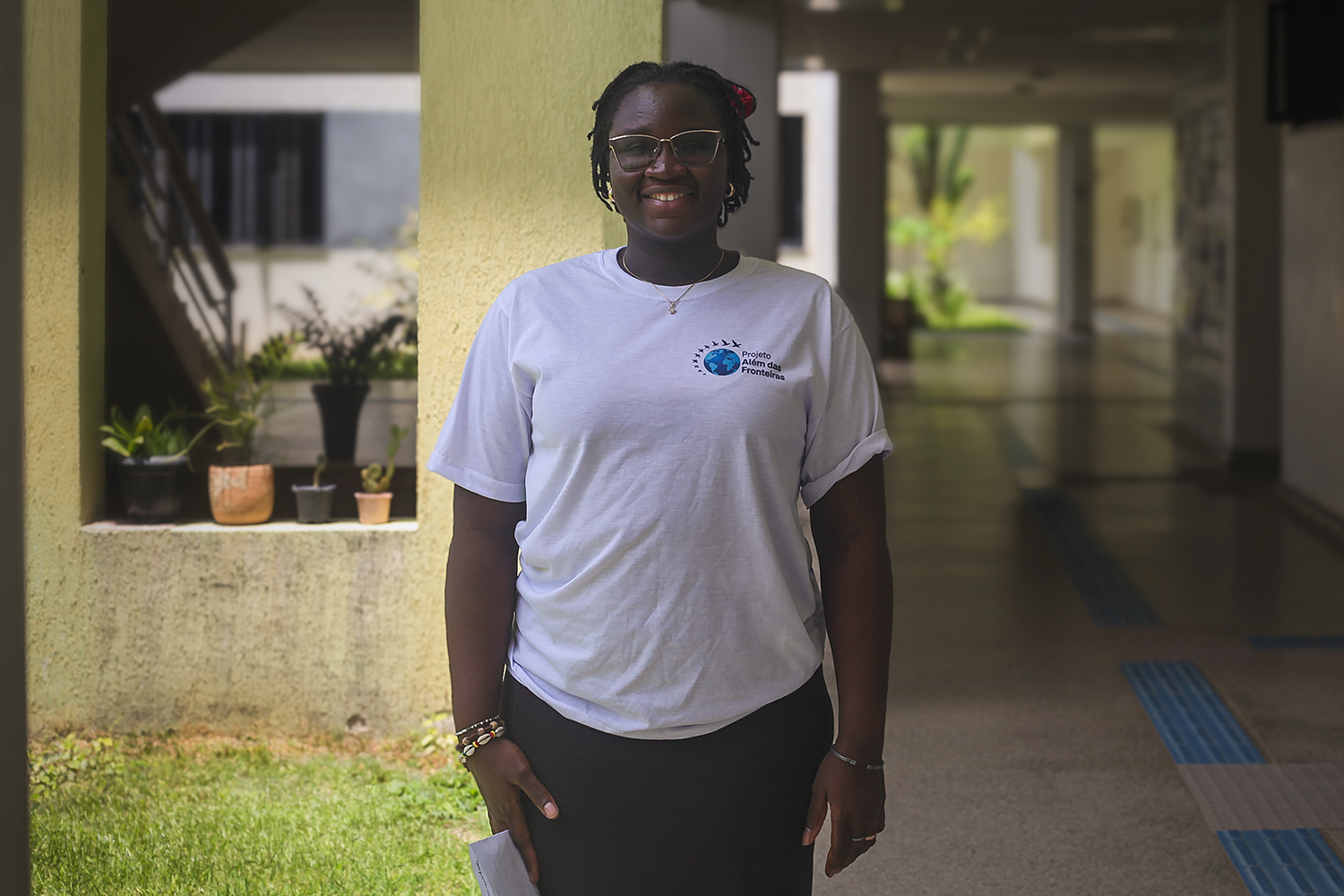 Alexandra Canhe é natural de Guiné-Bissau (Foto: Ana Laura Farias - Campus Lagarto)