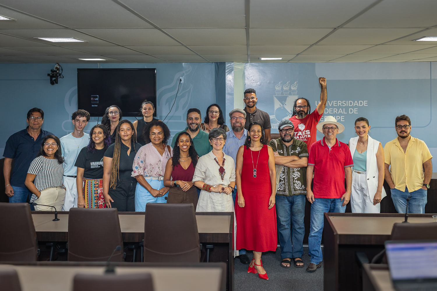 Membros eleitos da Comissão Geral Estatuinte. (Foto: Jackson Bandeira/Ascom UFS)