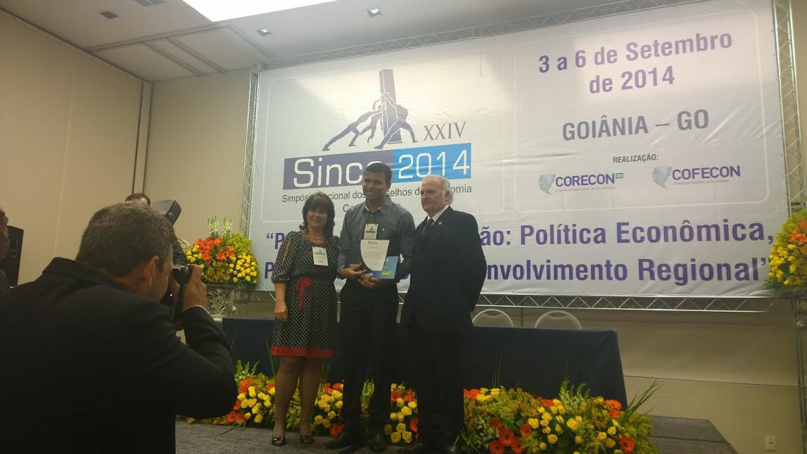 O ex-aluno da UFS José Henrique recebeu premiação em Goiânia. (foto: pessoal)