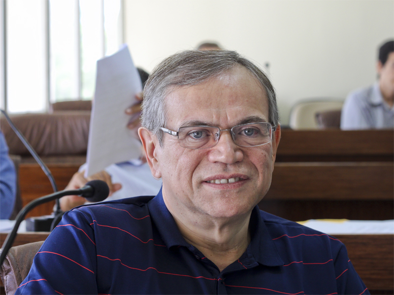 Relator do processo, professor Cláudio Macedo Foto: Adilson Andrade / Ascom UFS