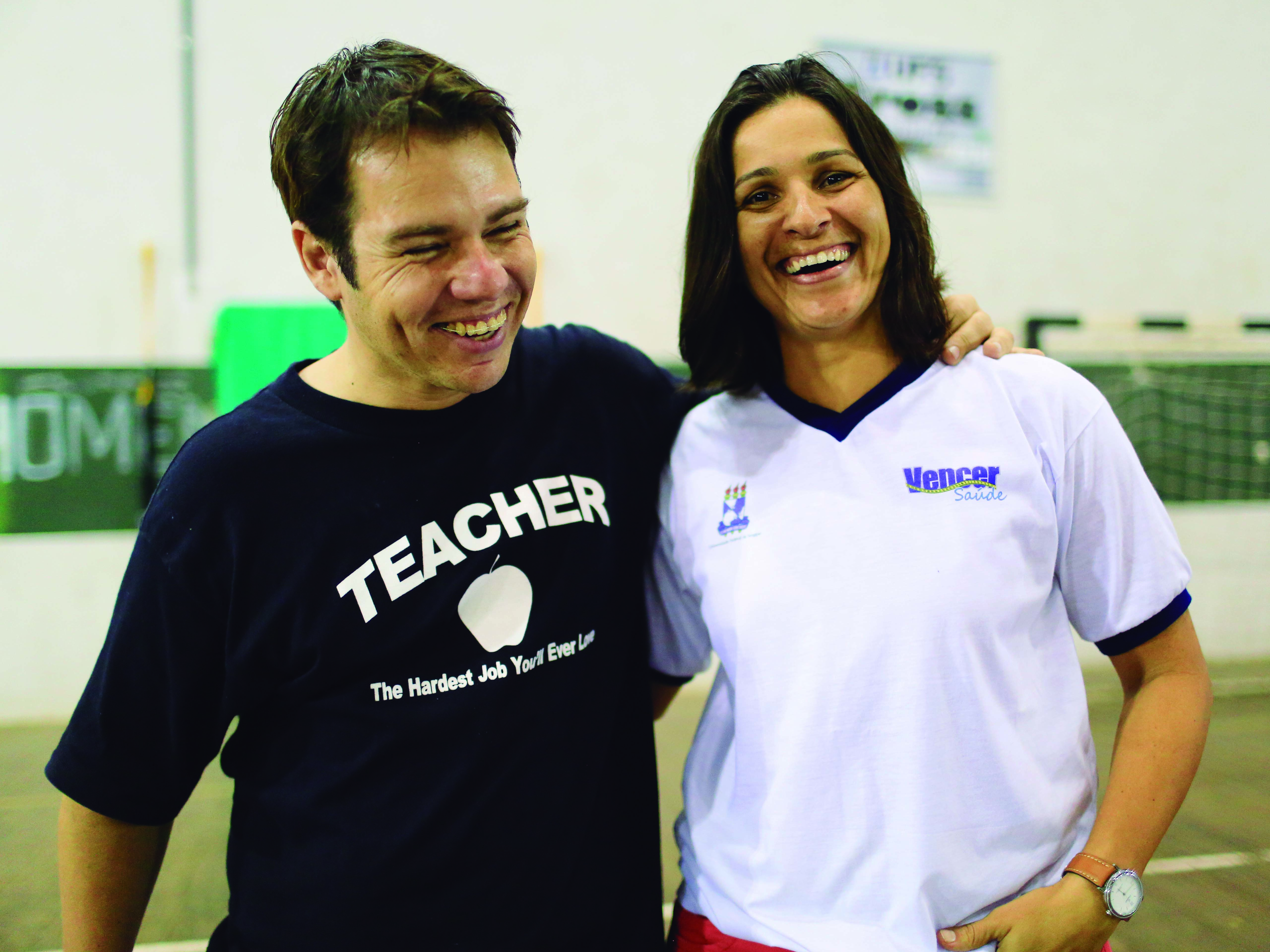 Professores Marzo Grigolleto e Raquel Simões [Foto: Adilson Andrade/AscomUFS]