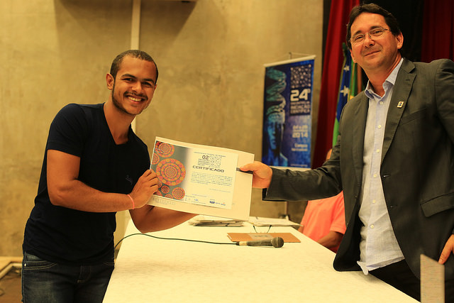 Edson Lima, aluno de Ciências Biológicas do campus de Itabaiana