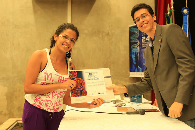 Evanilza Teixeira, aluna de Fisioterapia do campus de Lagarto
