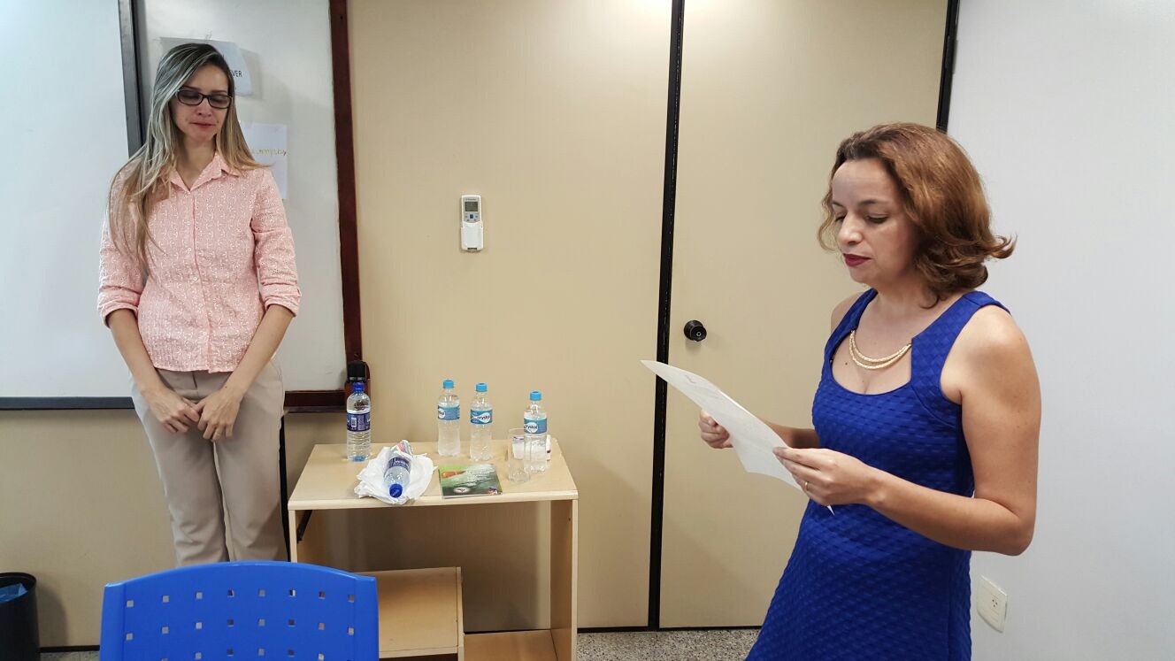 Enfermeira Míriam Geisa em apresentação