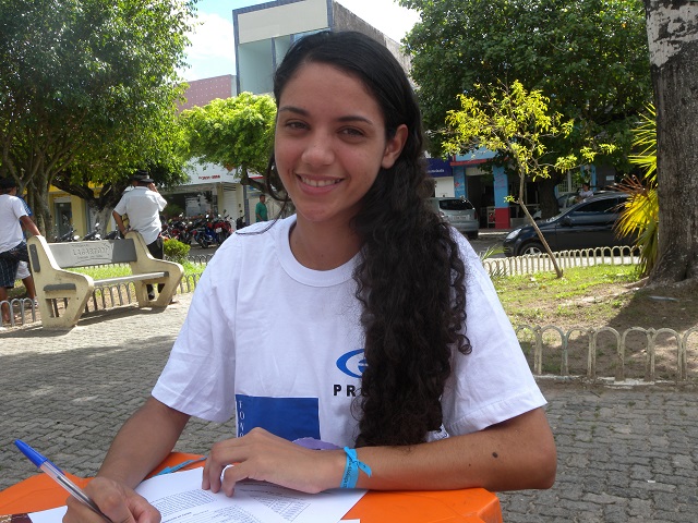Alice Ramos, estudante de Fonoaudiologia