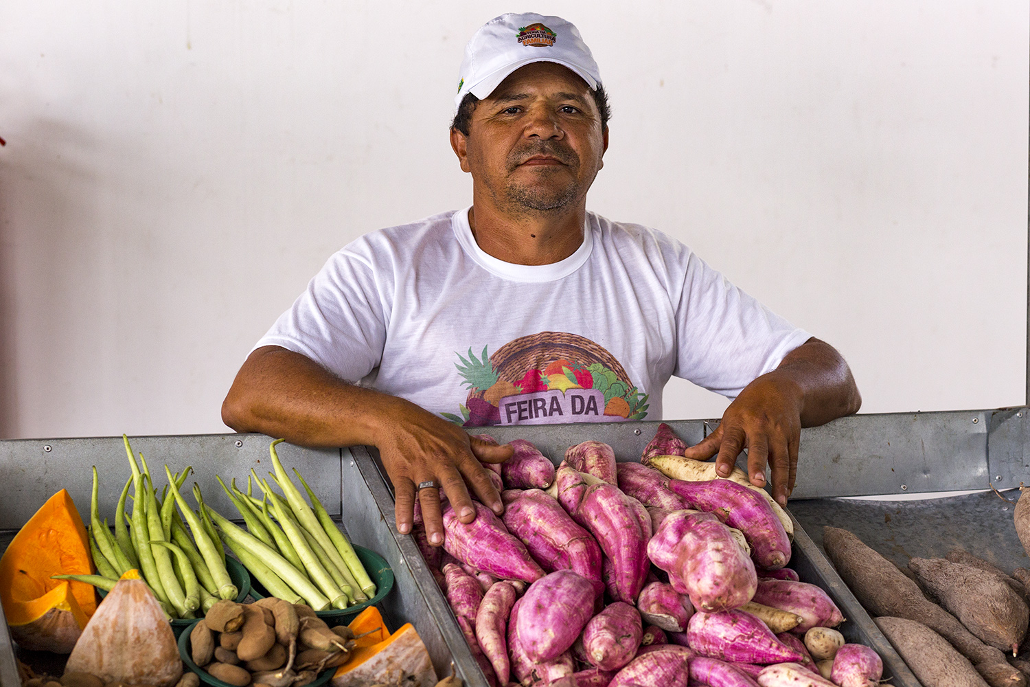 O agricultor familiar Genival Xavier foi um dos participantes da feira.