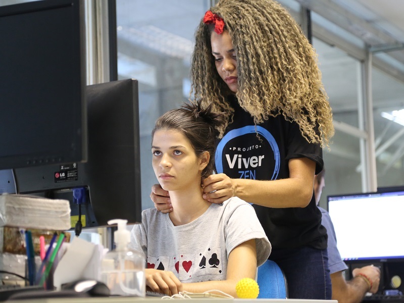 O projeto Viver Zen acontece todas as terças-feiras, a partir das 14h